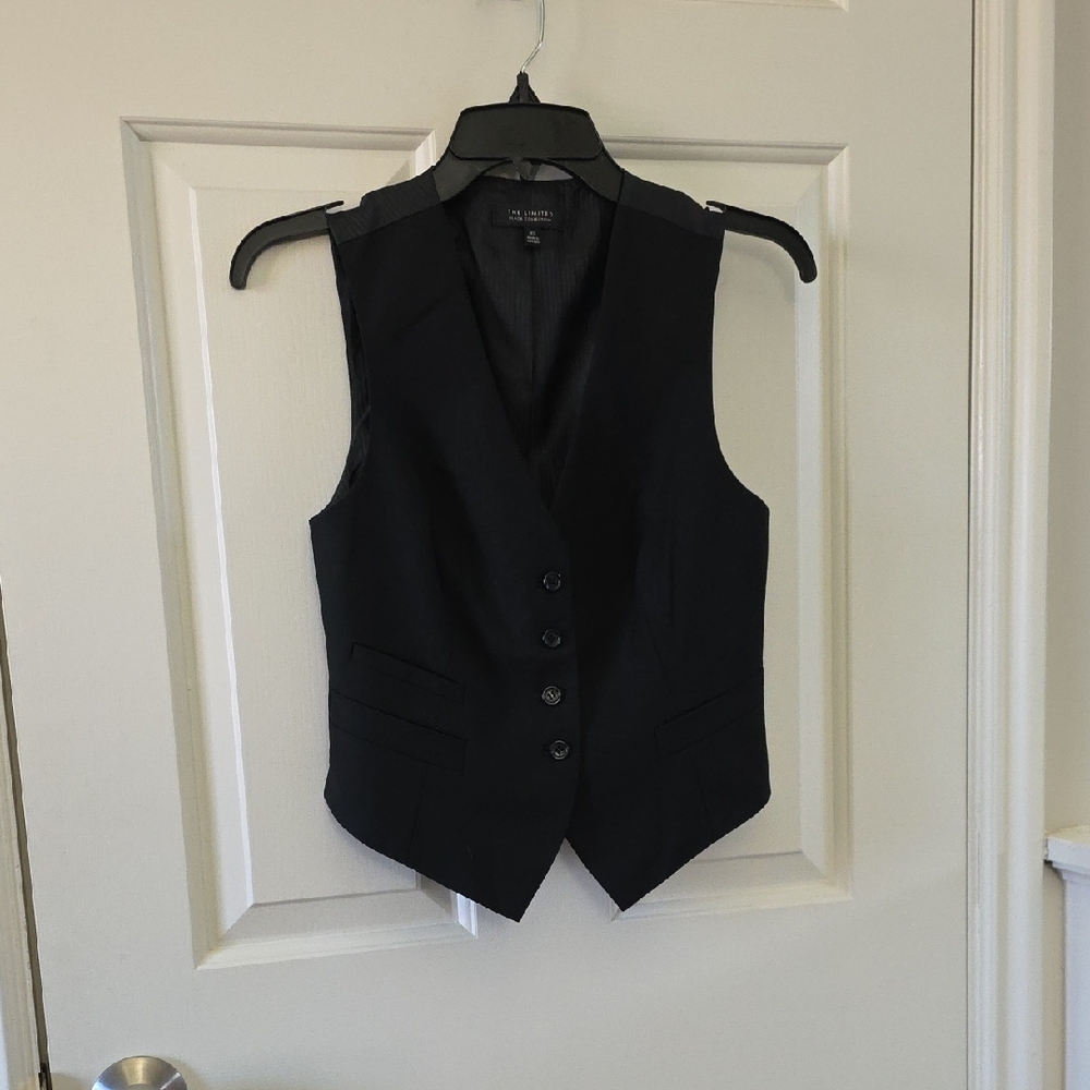 The Limited Classic Black Work Suit Vest XS